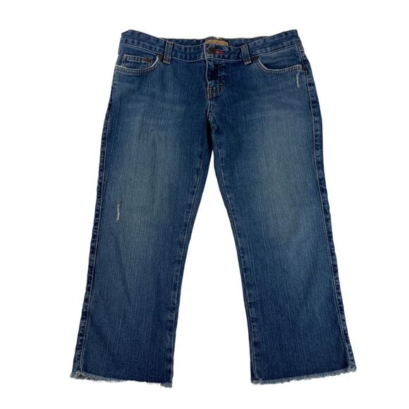 Vintage Tommy Hilfiger Jeans Women’s 9 Blue Denim Capri Cropped Y2K 2000s - Picture 1 of 13